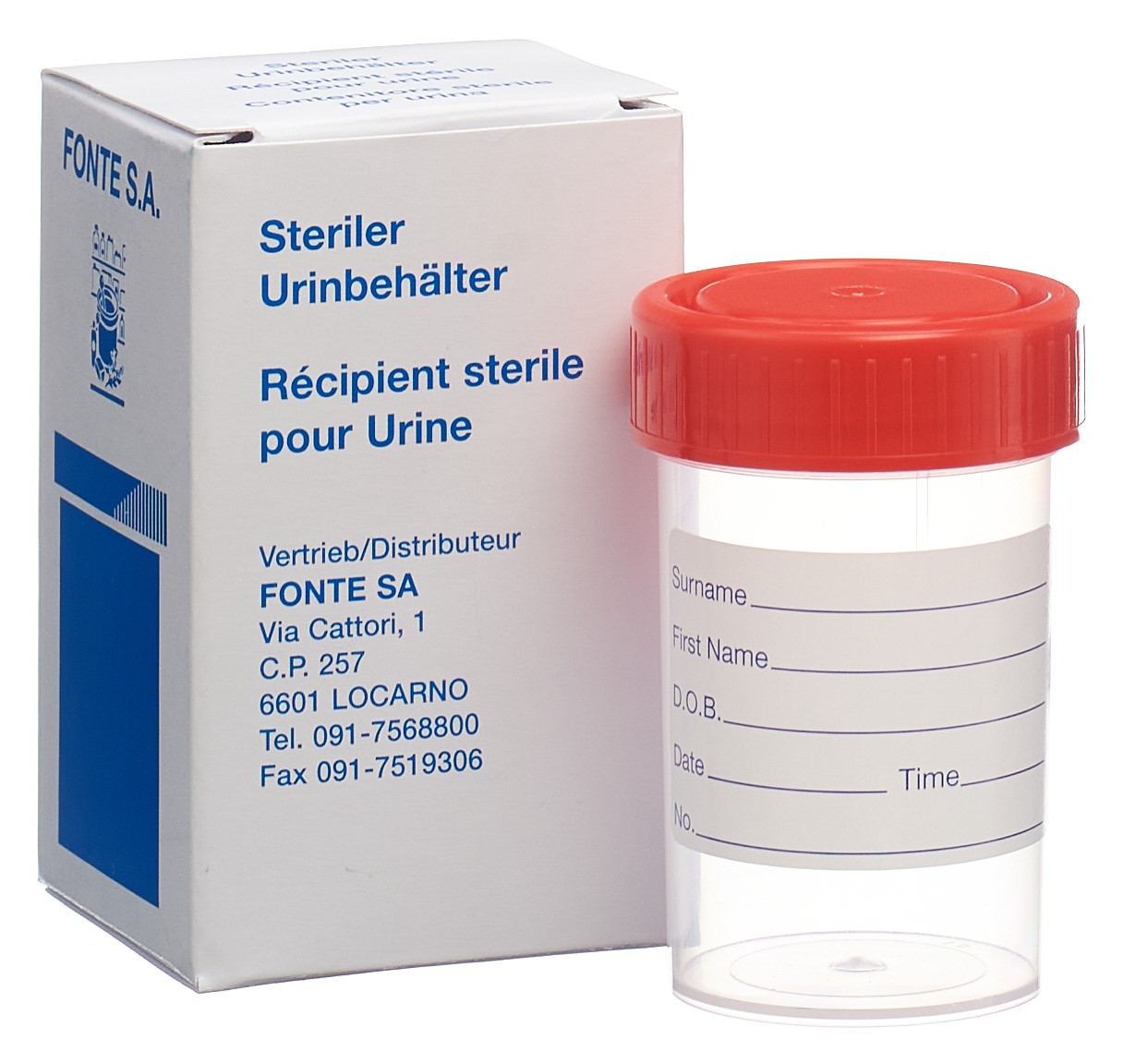 FONTE Urinbehälter 60ml steril
