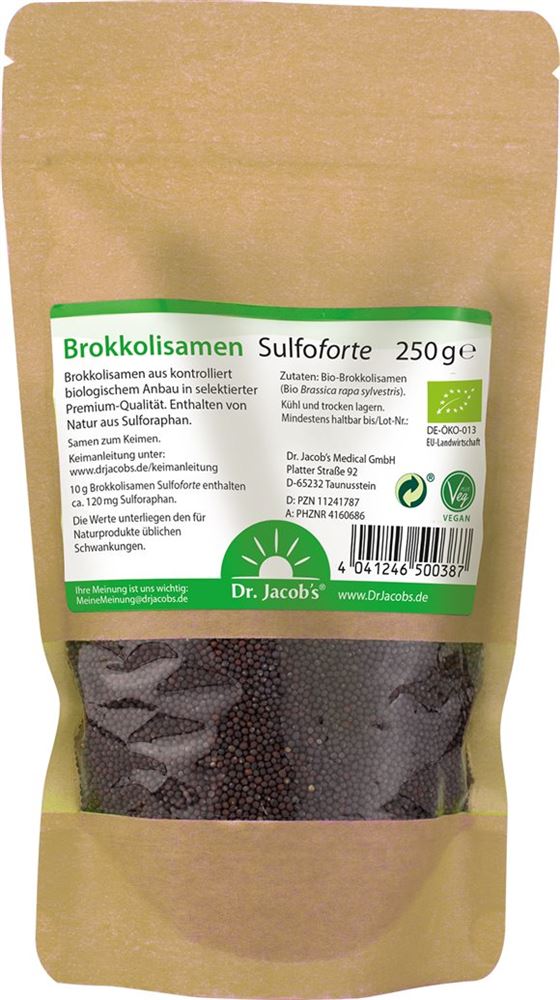 DR. JACOB'S Brokkolisamen Sulfoforte Bio 250 g