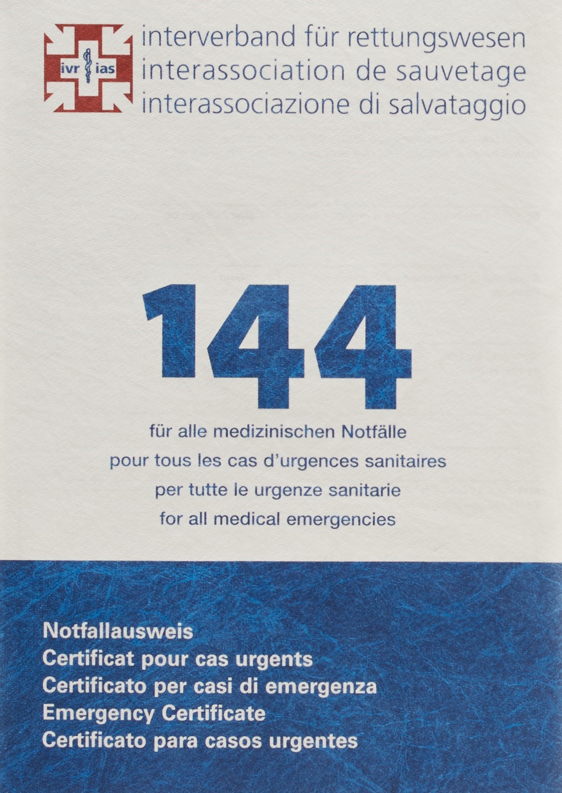 IVR Notfallausweis
