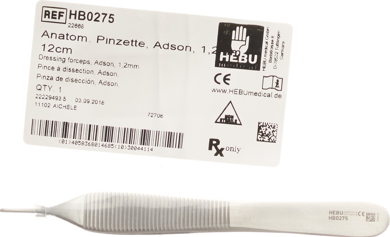 BUTSCH Pinzette anatomisch Adson 12cm