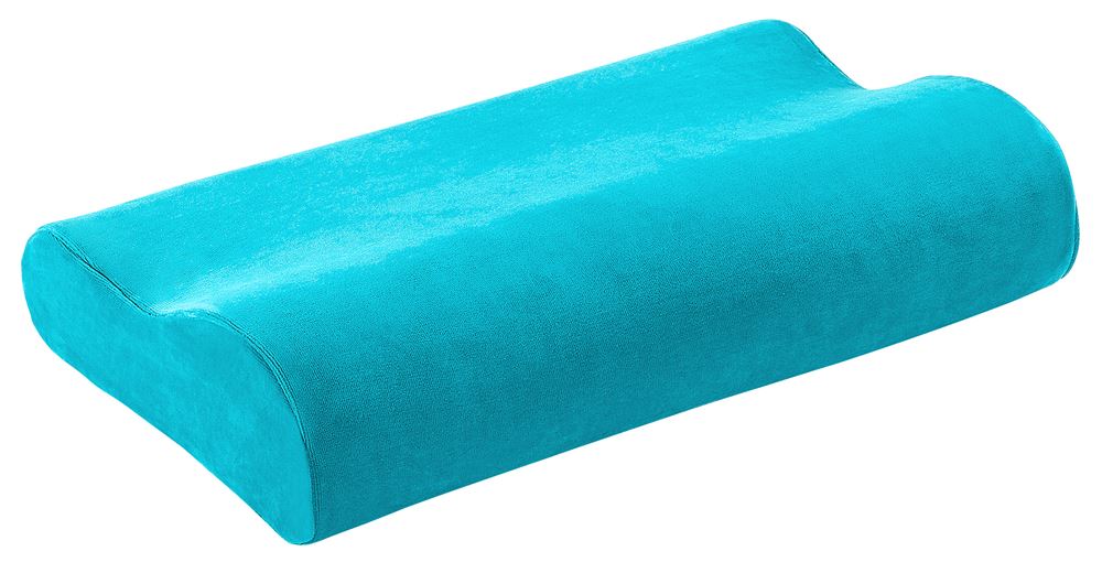 ELSA Nackenkissen 50x11cm Veloursbezug türkis