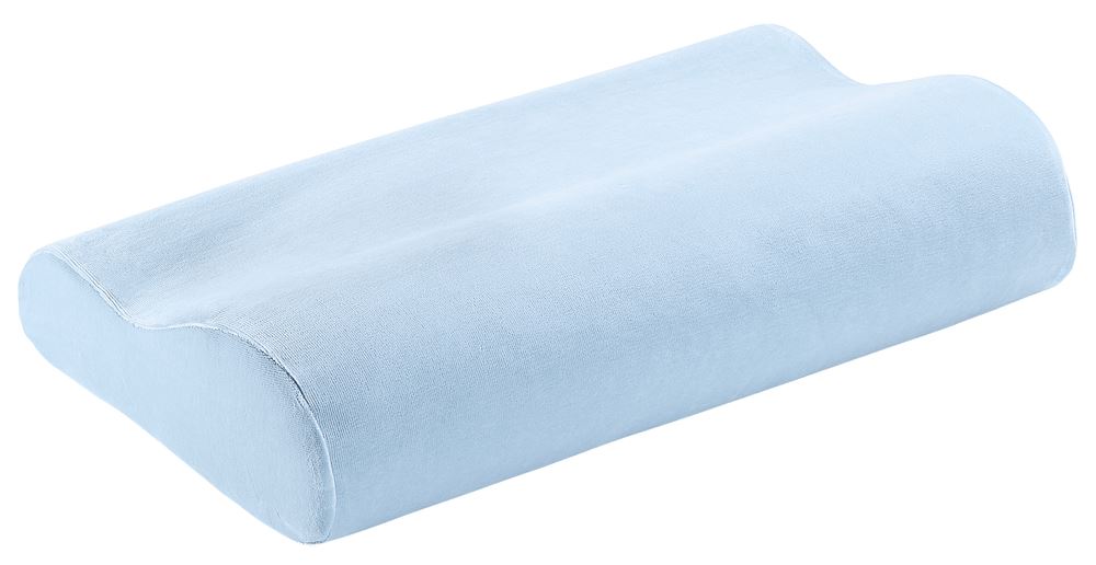 ELSA Nackenkissen 50x11cm Veloursbezug hellblau