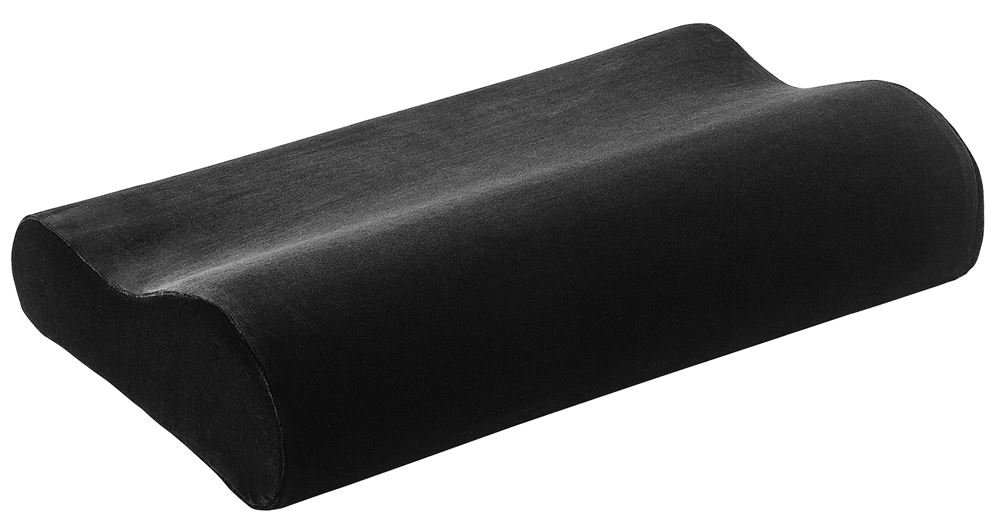 ELSA Nackenkissen 50x11cm Veloursbezug schwarz