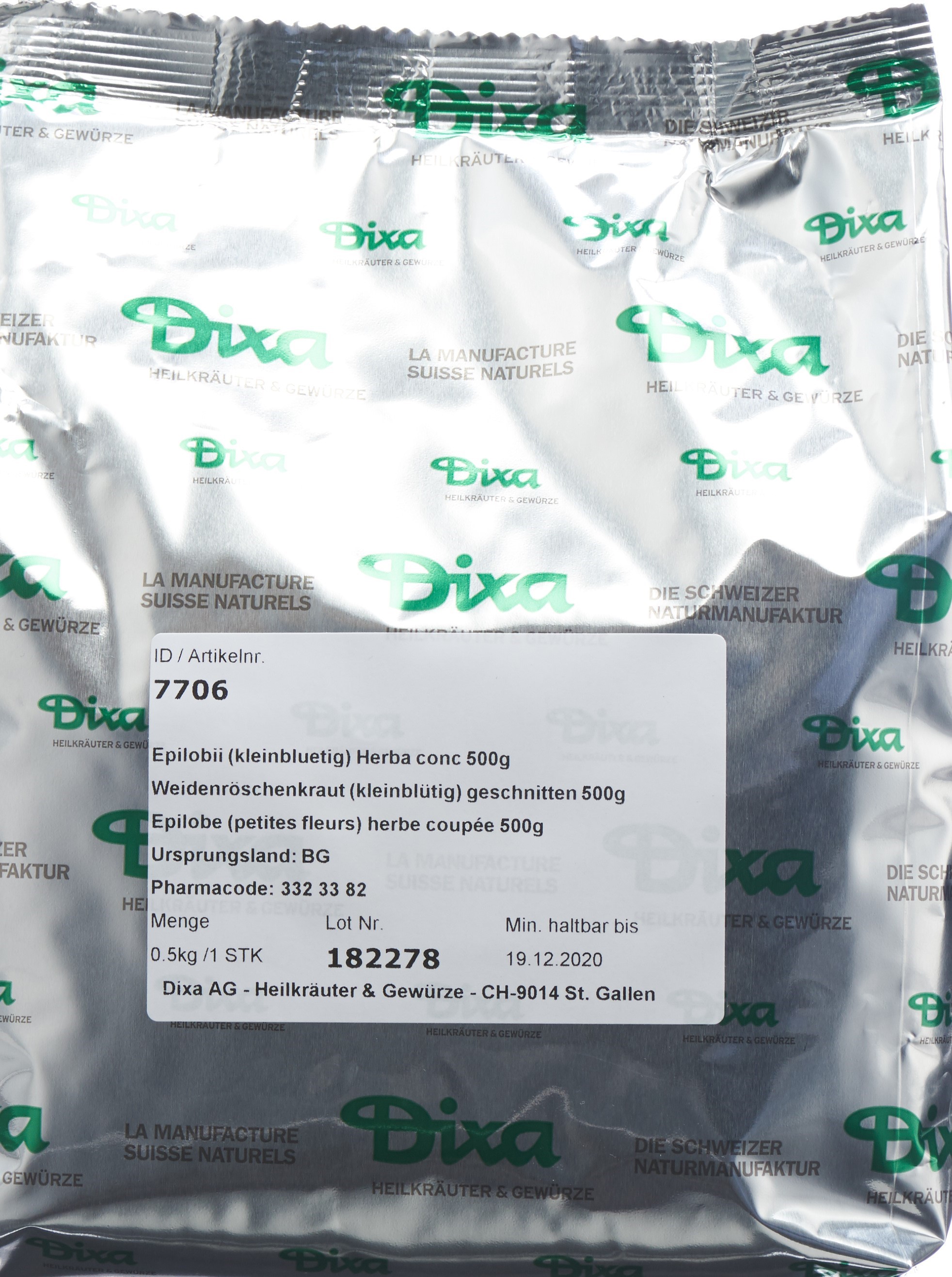 DIXA Weidenröschenkraut kleinblütig geschnit 500 g