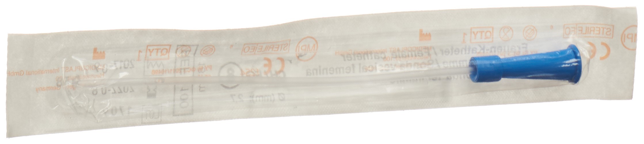 QUALIMED Frauenkatheter CH08 18cm PVC st