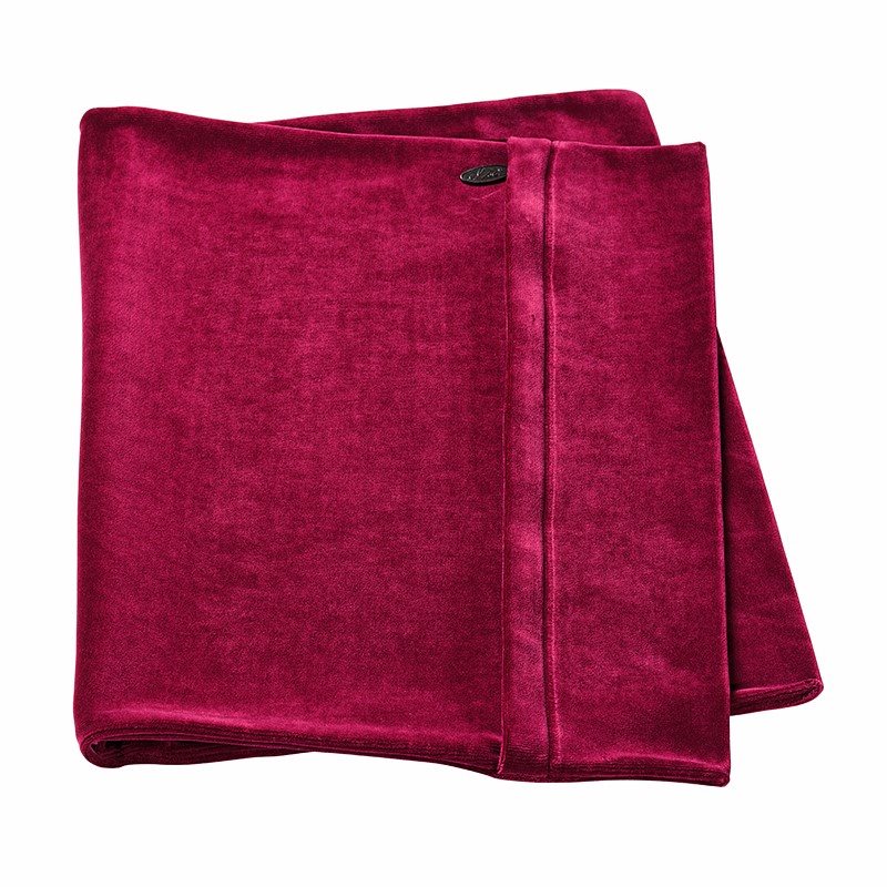 ELSA Kissenbezug 50x70cm Velours bordeaux