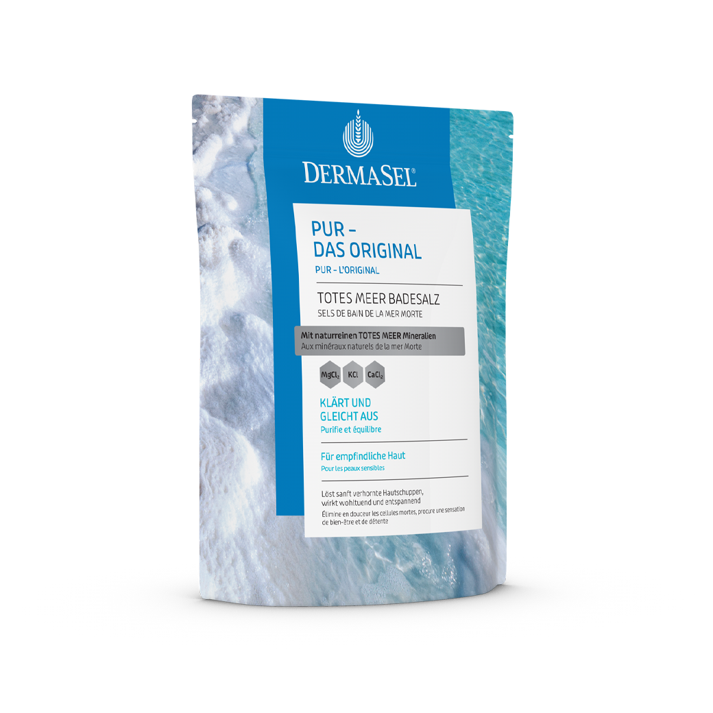 DERMASEL Badesalz PUR D/F Btl 500 g