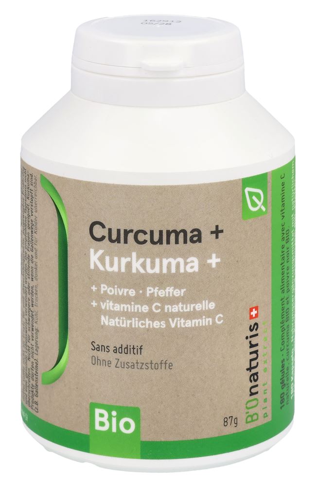 BIONATURIS Kurkuma Plus Kaps Ds 180 Stk