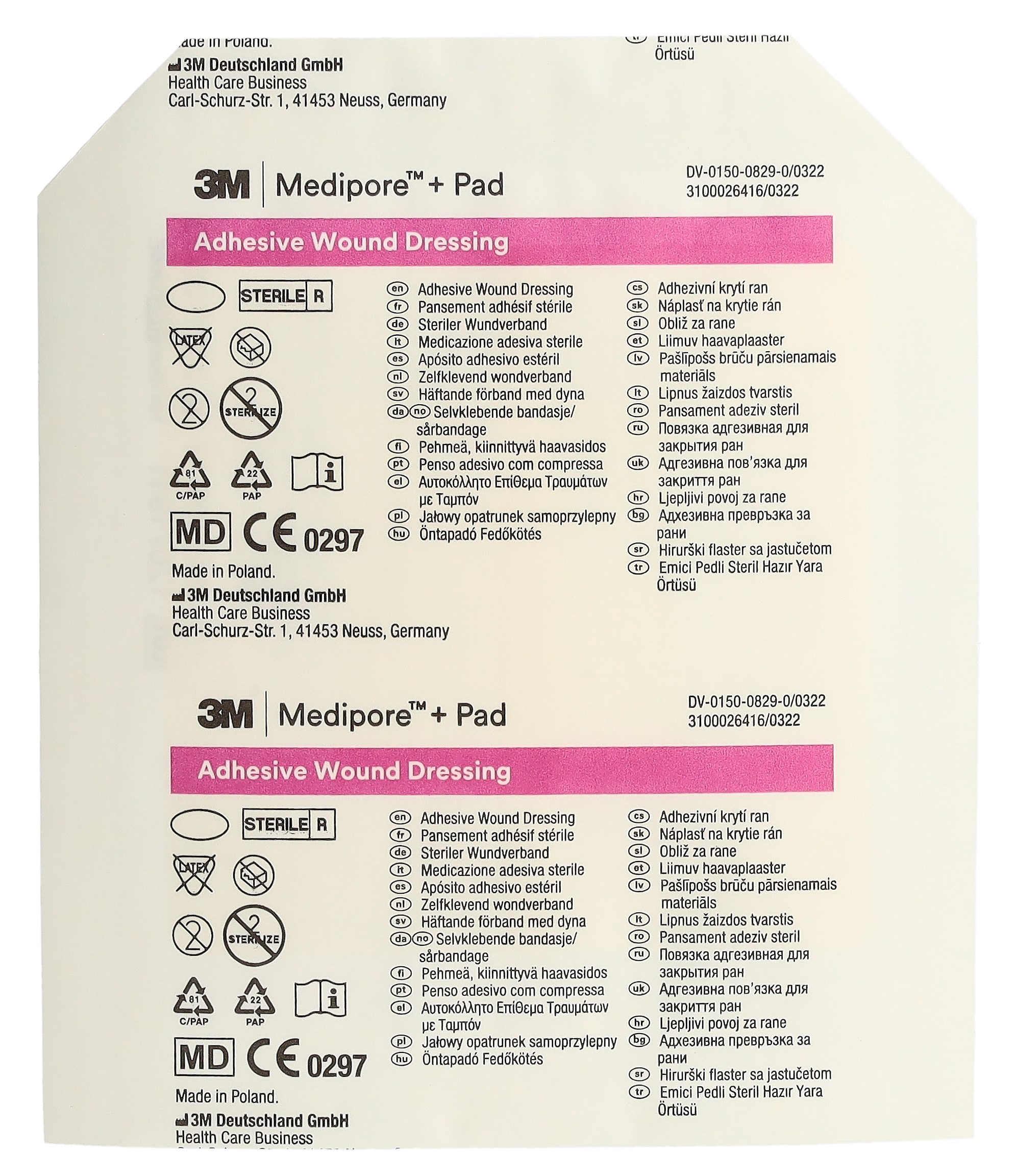 3M MEDIPORE+PAD 10x10cm Wundki 5x5.5cm (n) 25 Stk