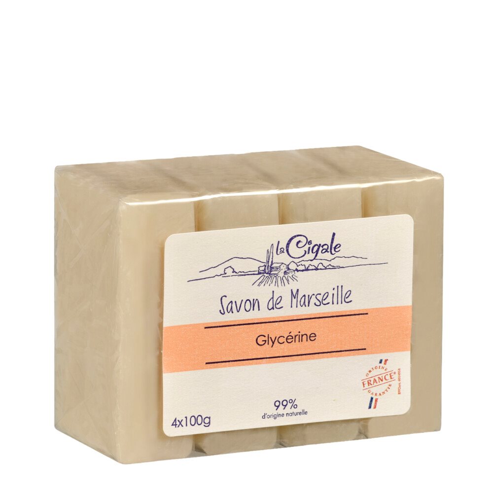 LA CIGALE Marseilleseife Glyzerin 4 x 100 g