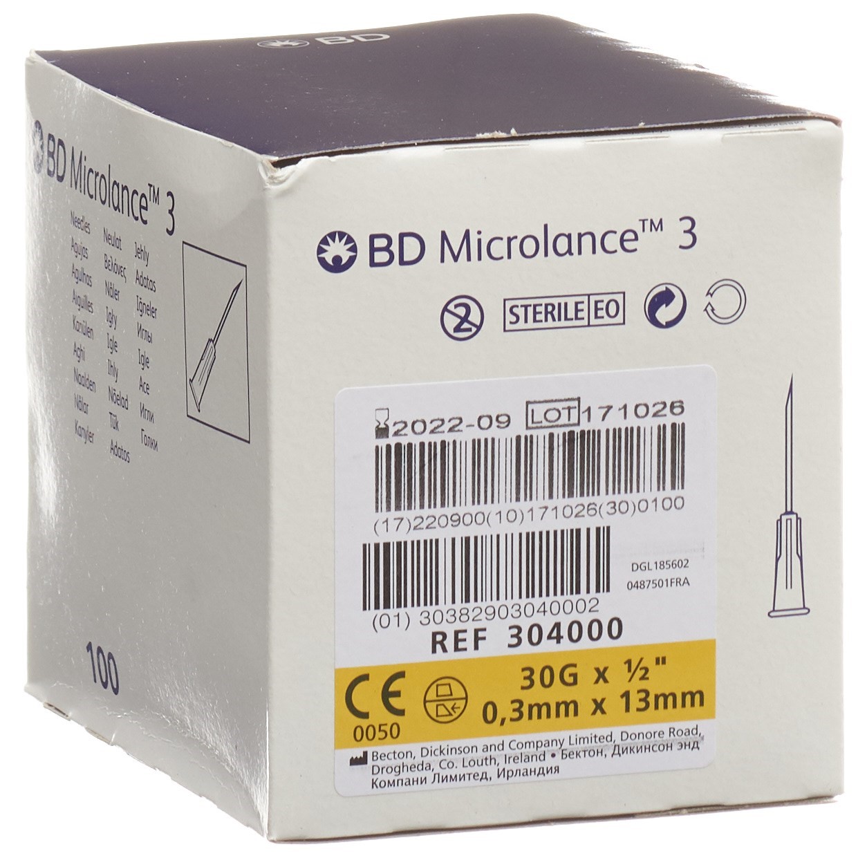 BD MICROLANCE 3 Inj Kanüle 0.30x13mm gelb 100 Stk