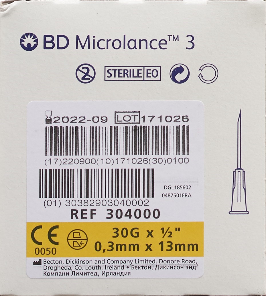 BD MICROLANCE 3 Inj Kanüle 0.30x13mm gelb 100 Stk