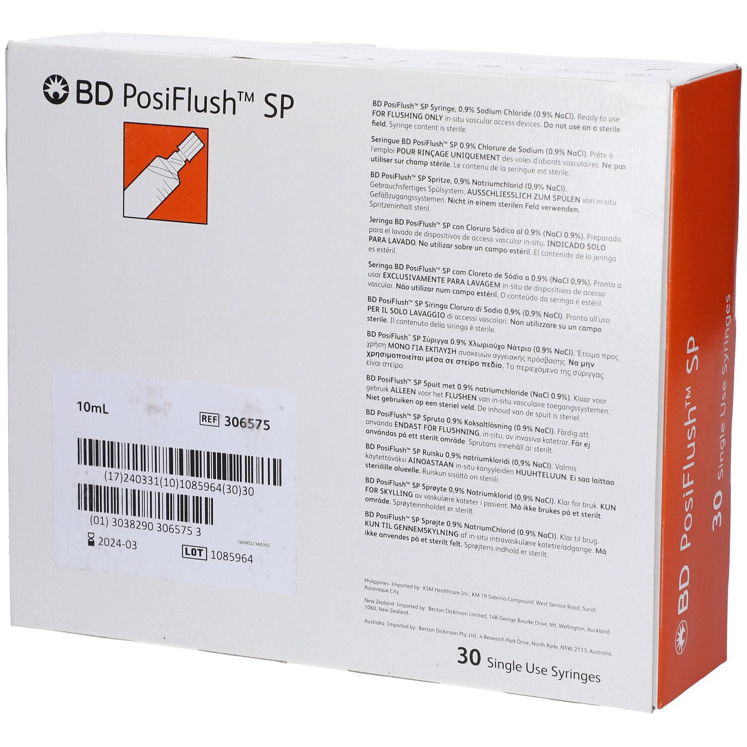 Spülsystem BD PosiFlush 10ml NaCl 0,9%