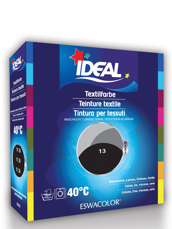 IDEAL MAXI Baumwolle Color No13 schwarz