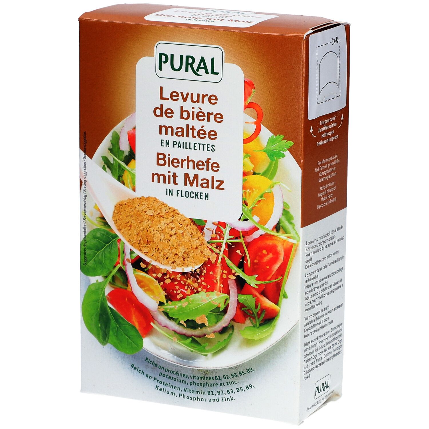 PURAL Bierhefeflocken mit Malz 200 g