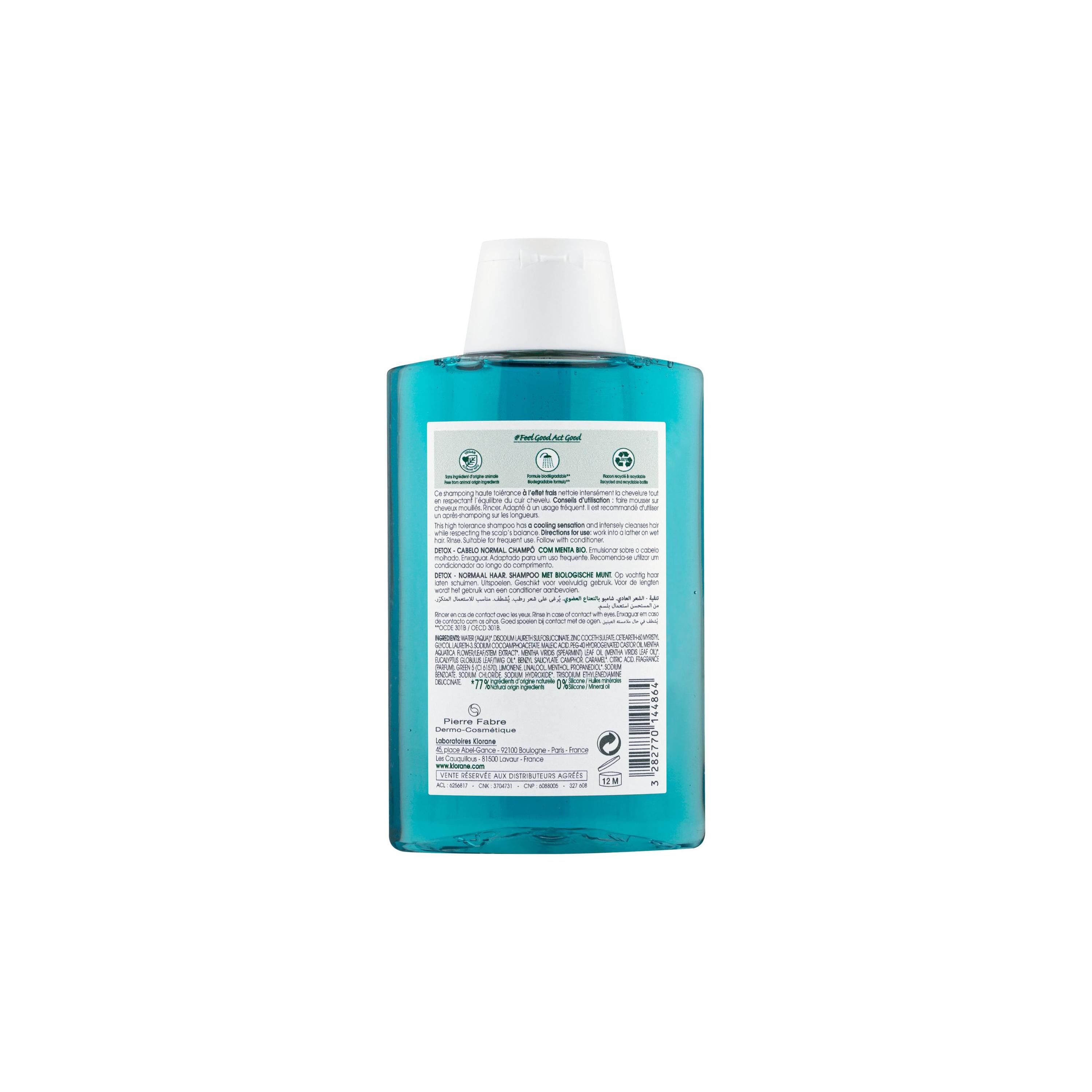 KLORANE Shampoo Wasserminze Bio Fl 200 ml