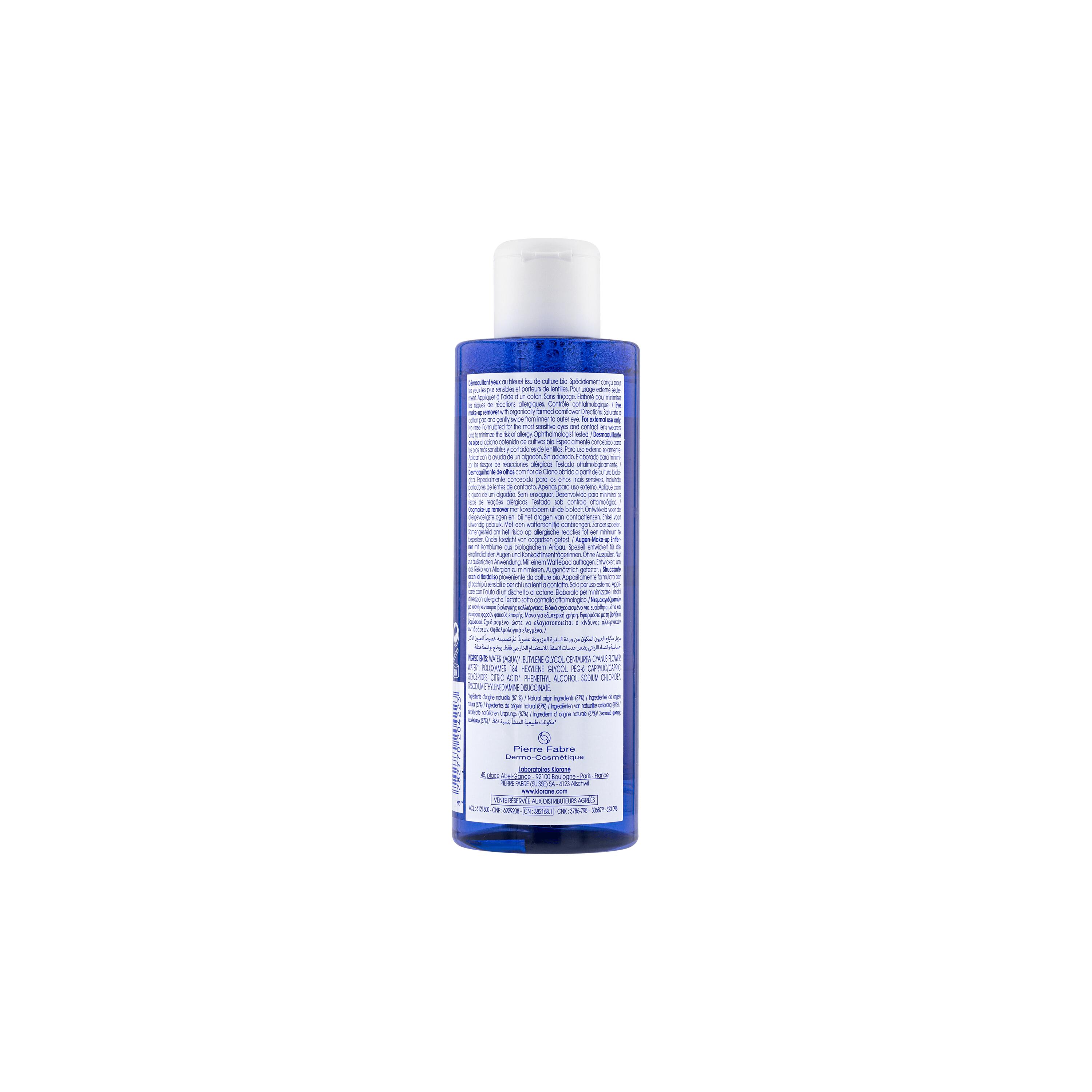 KLORANE Augen-Make-Up Entferner Bleuet 200 ml