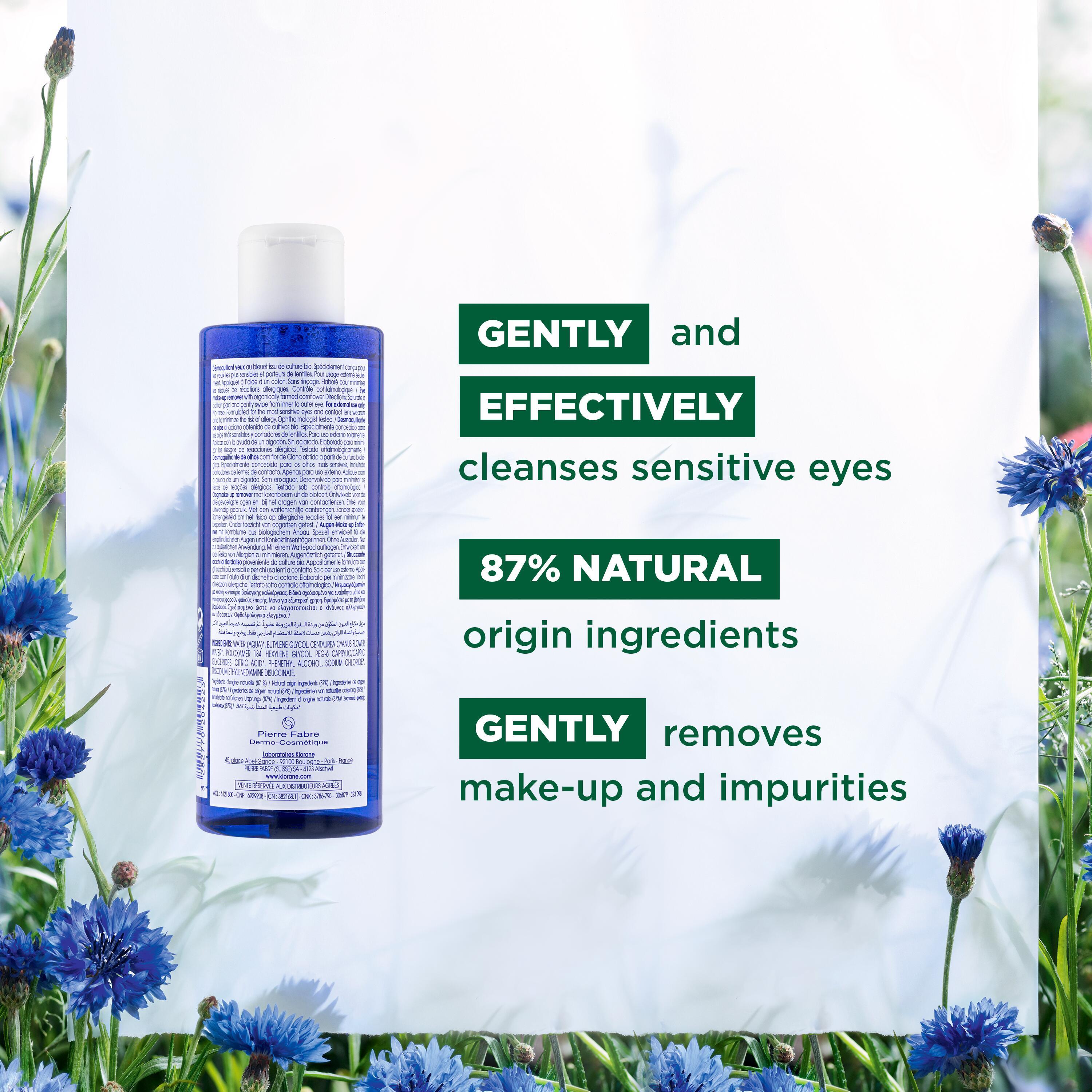 KLORANE Augen-Make-Up Entferner Bleuet 200 ml