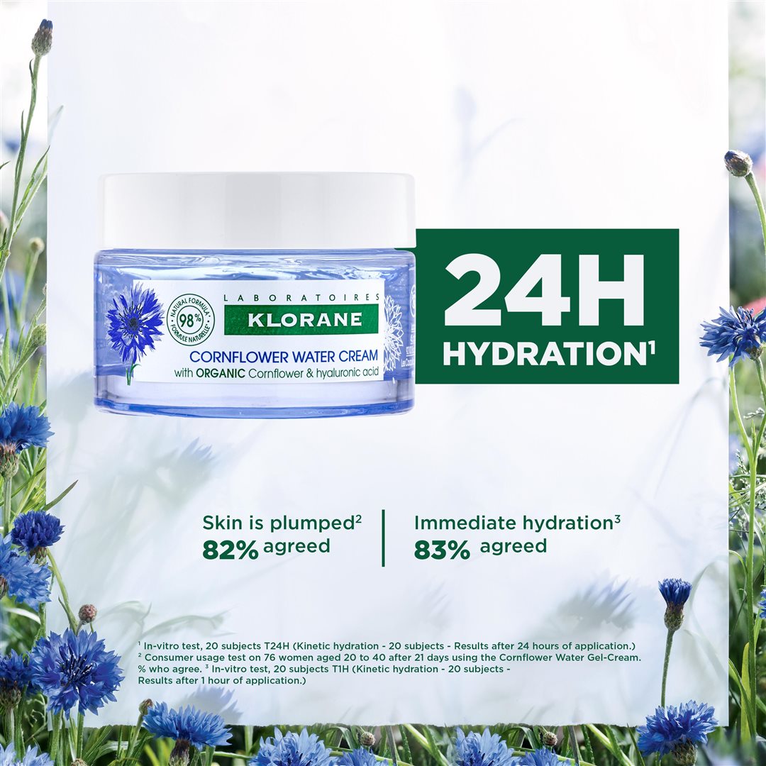 KLORANE Feuchtigkeitscreme Bleuet Bio 50 ml