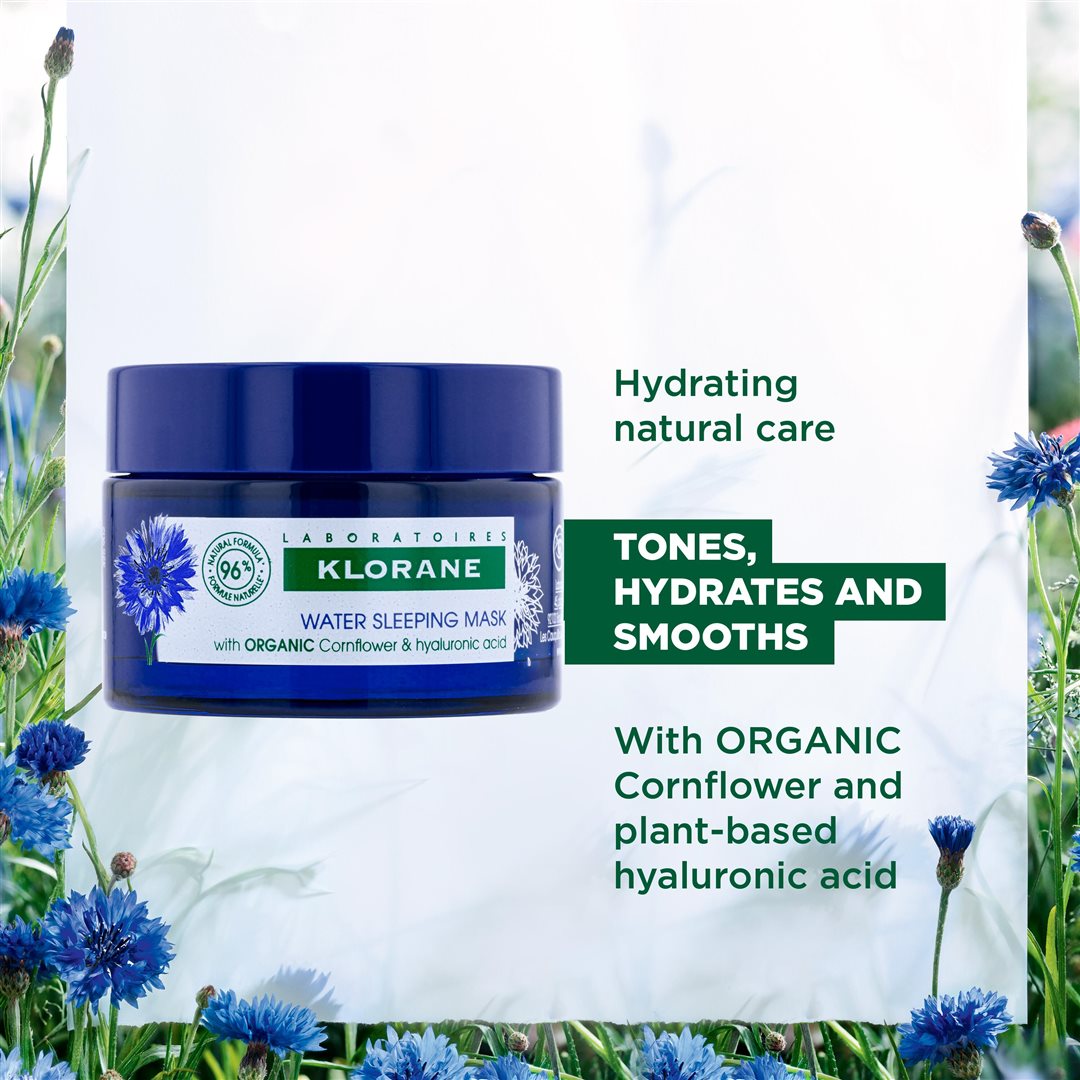 KLORANE Nacht-Feuchtigkeitspflege Bleuet Bio 50 ml