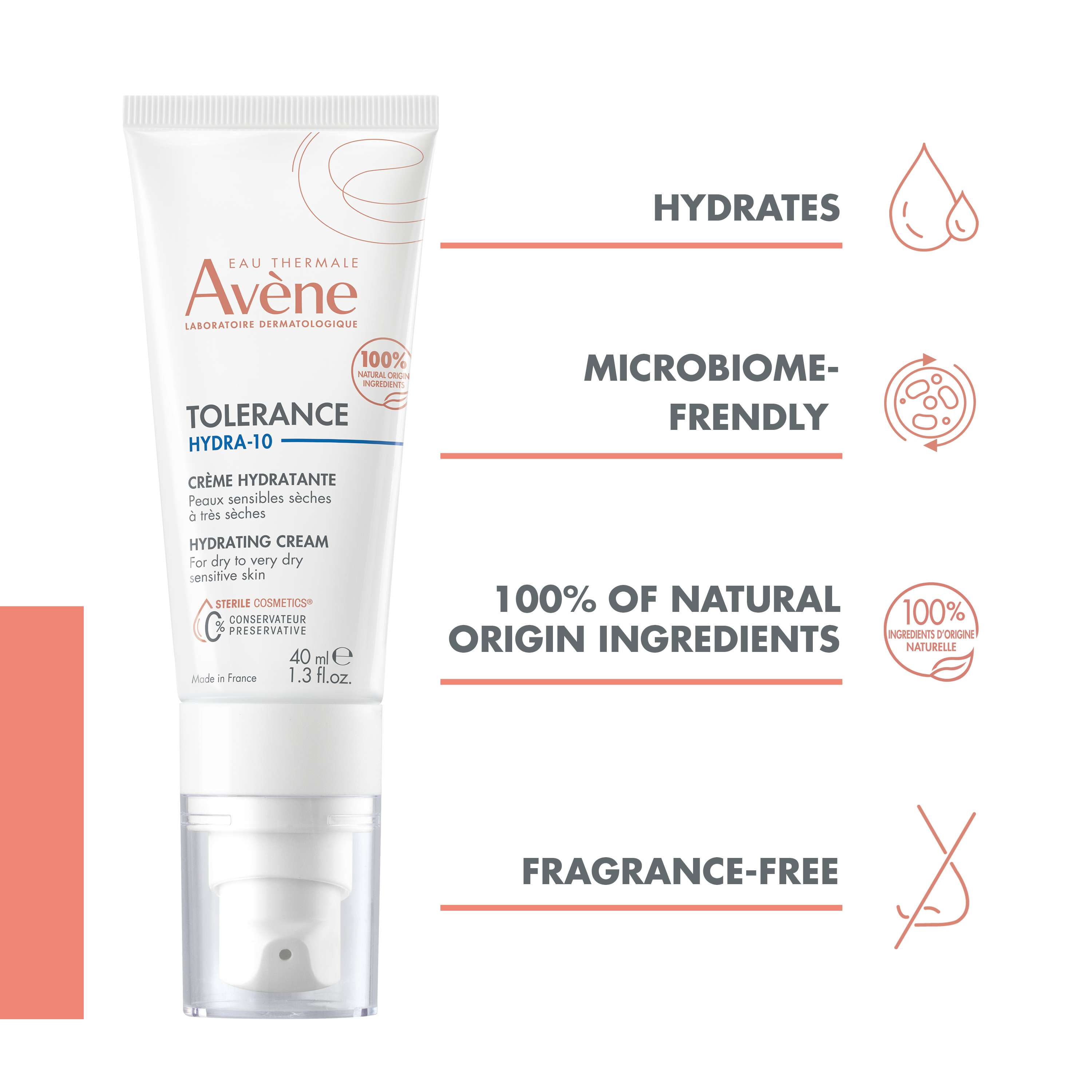AVENE Tolér Hydra-10 Feuchtigkeitscr Tb 40 ml
