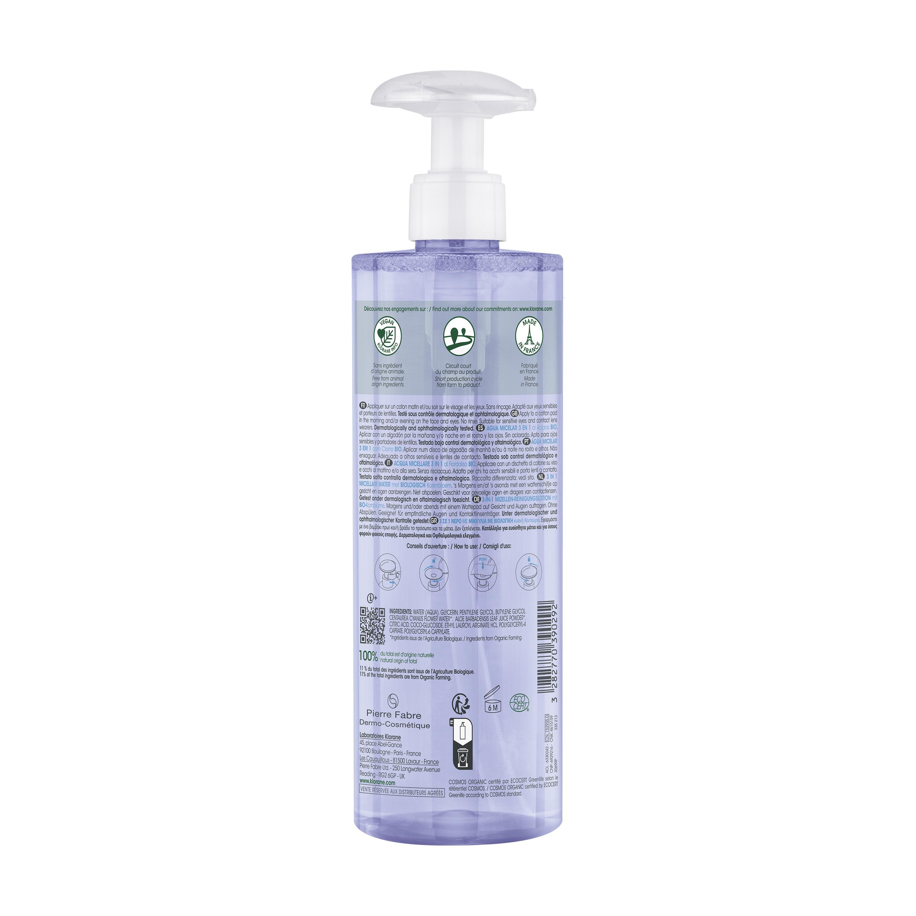 KLORANE Mizellen-Lot Ges&Aug Bleuet Fl 100 ml