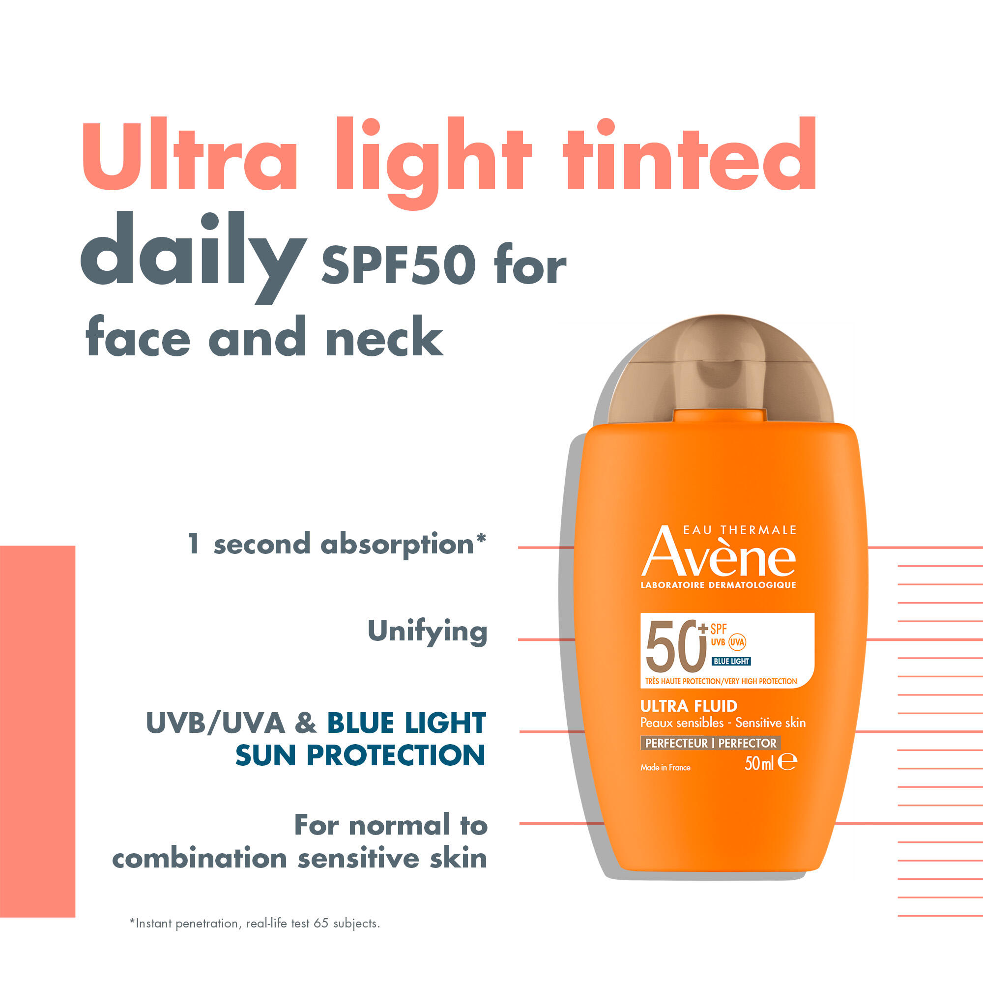 AVENE SUN Ultra Fluid Perfector SPF50+ Fl 50 ml