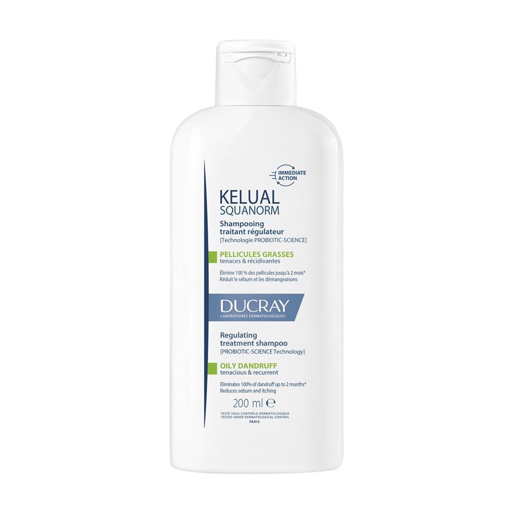DUCRAY KELUAL SQUANORM Shamp fett Schuppen 200 ml