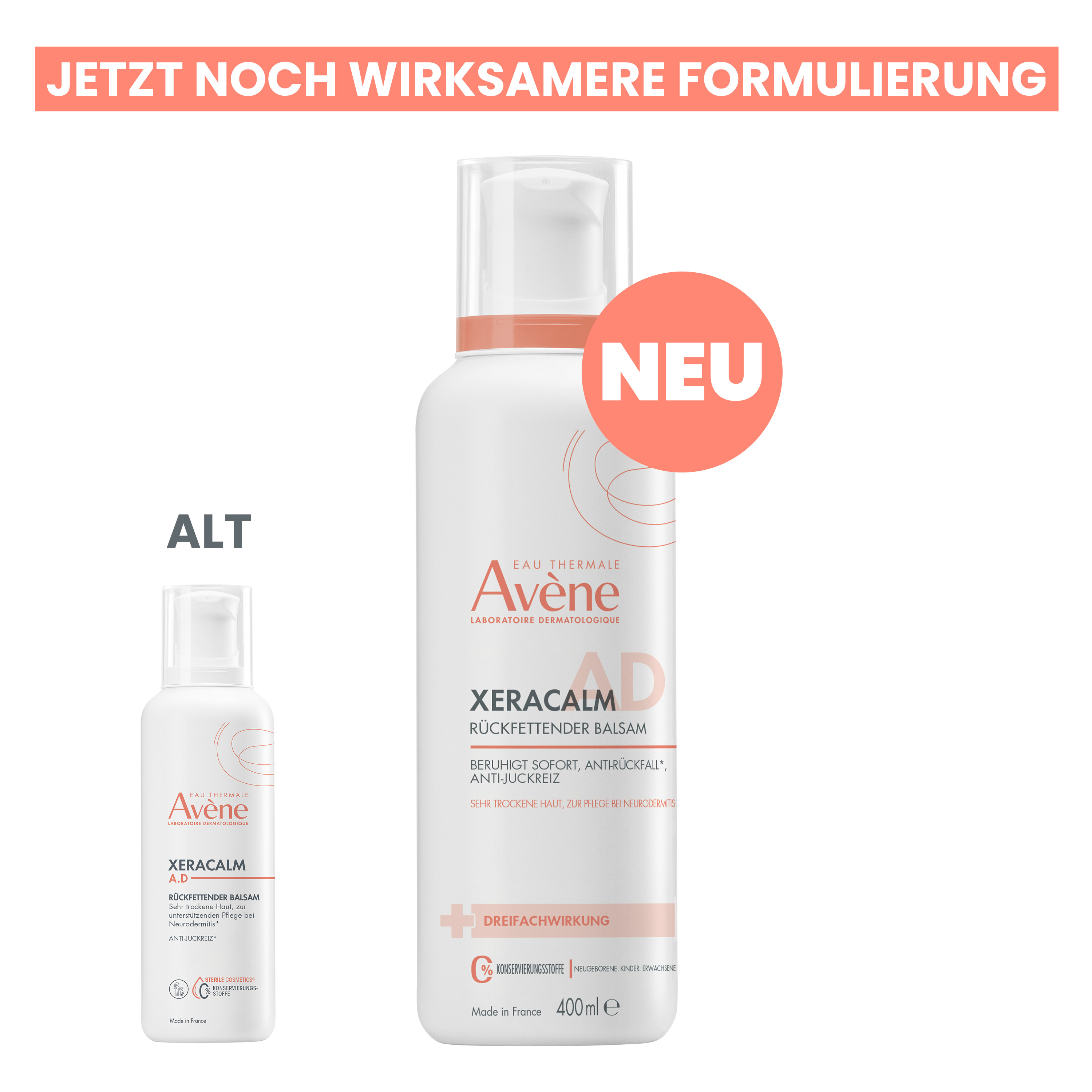 AVENE XeraCalm A.D Balsam rückfettend Fl 400 ml