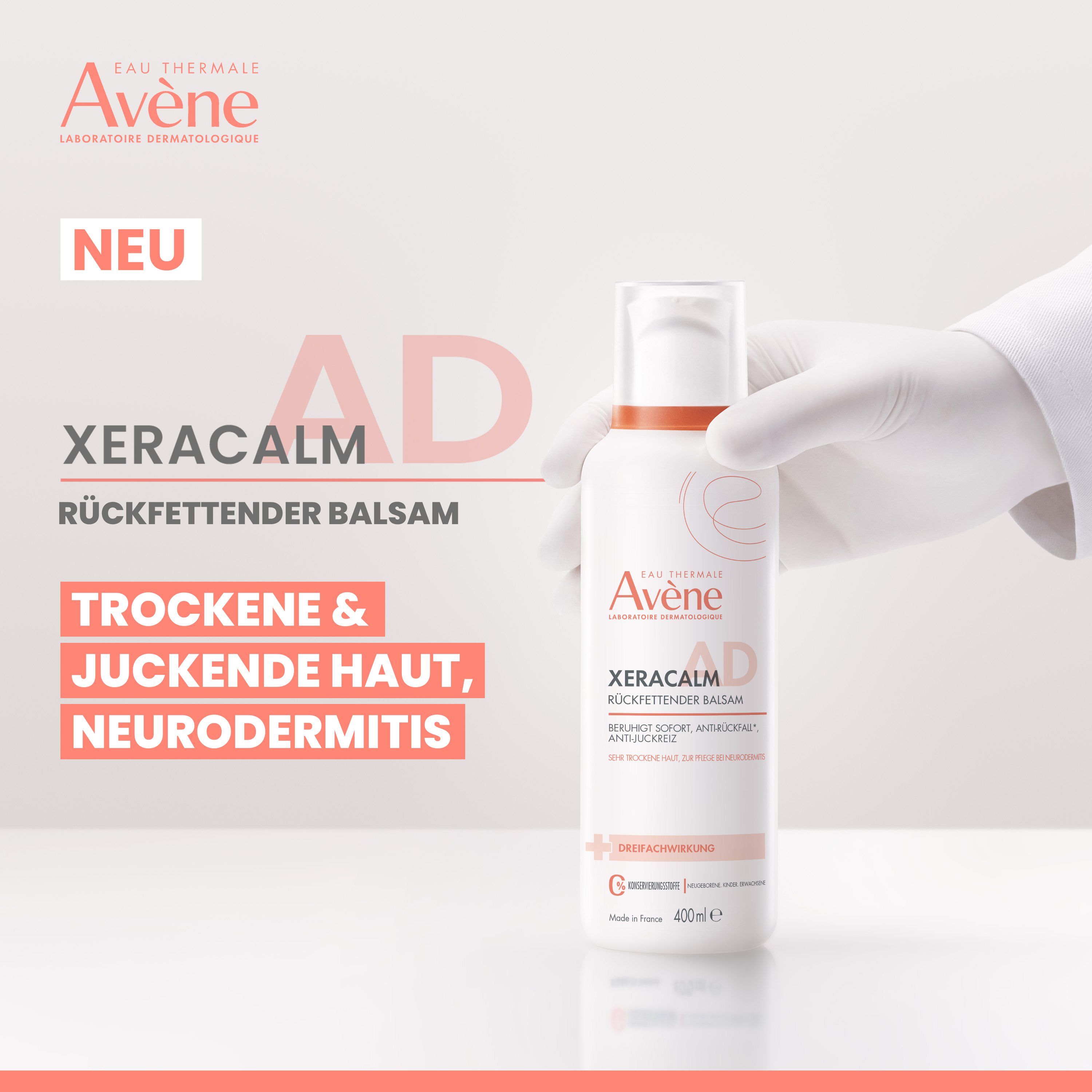 AVENE XeraCalm A.D Balsam rückfettend Fl 400 ml