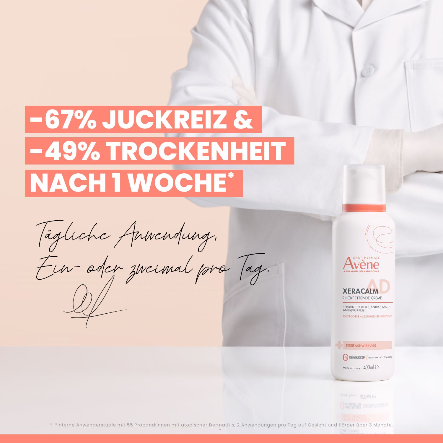 AVENE XeraCalm A.D Creme rückfettend Fl 400 ml