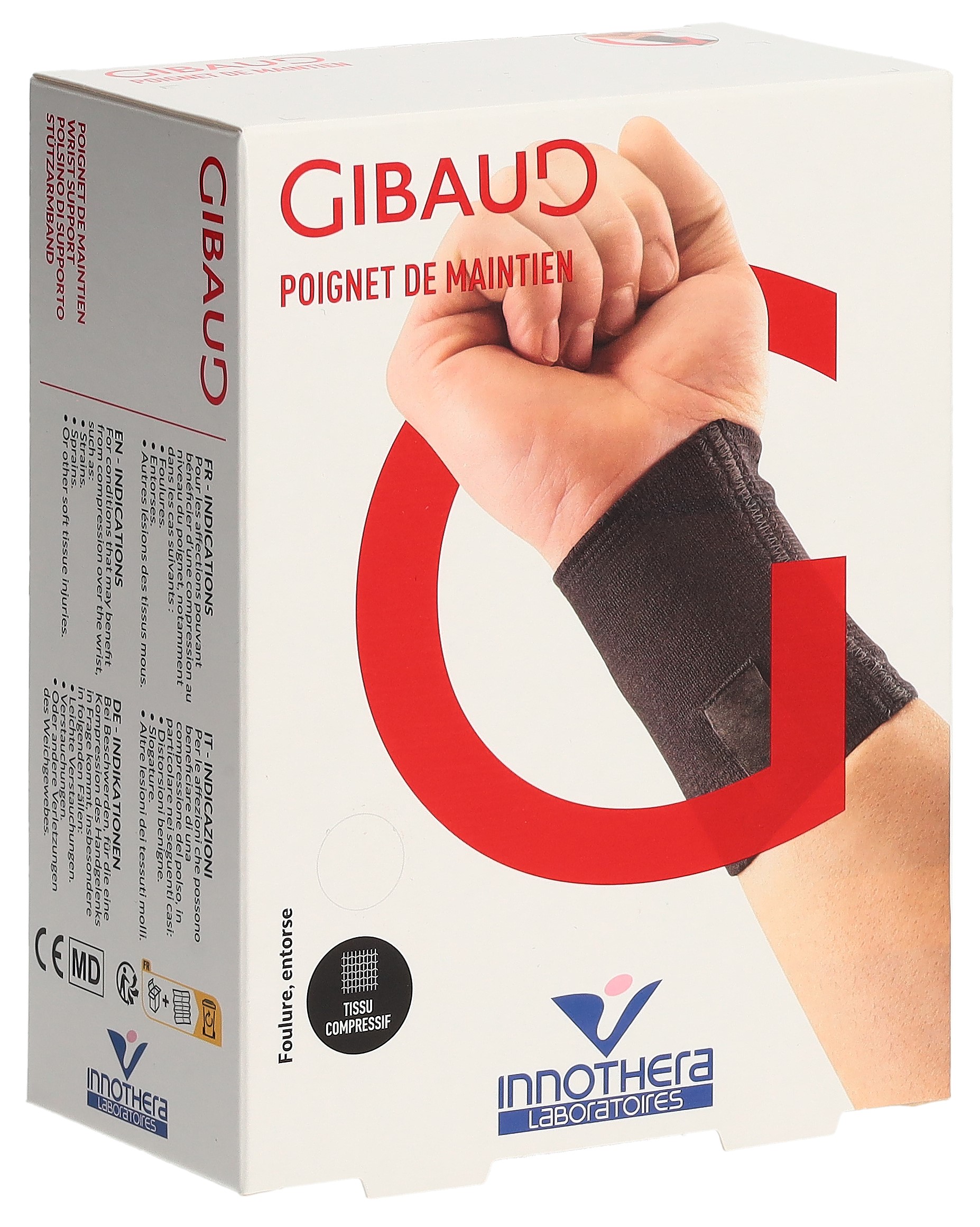GIBAUD Stützarmband Gr1 13-15cm schwa