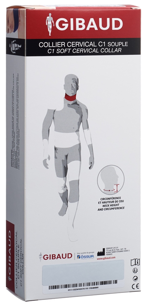 GIBAUD Cervicalstütze C1 7.5cm Gr2 35-40cm weich