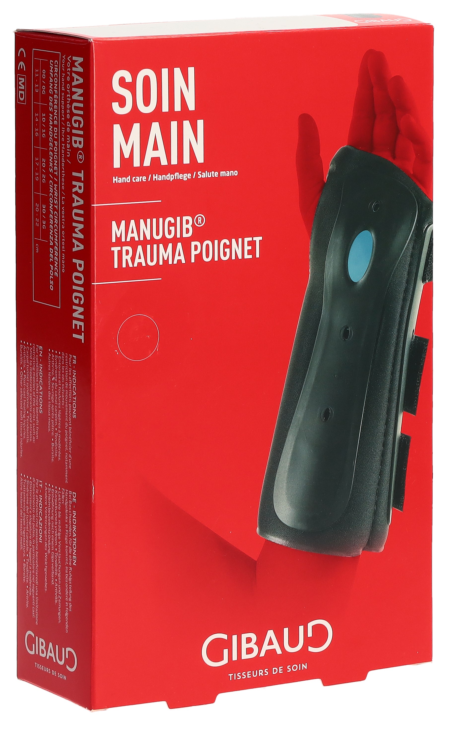 GIBAUD Manugib Trauma Handgelenkst 2R 17-19cm rech