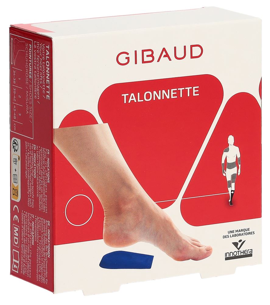 GIBAUD Ferseneinlagen Gr2 39-42 Silikon bl 1 Paar