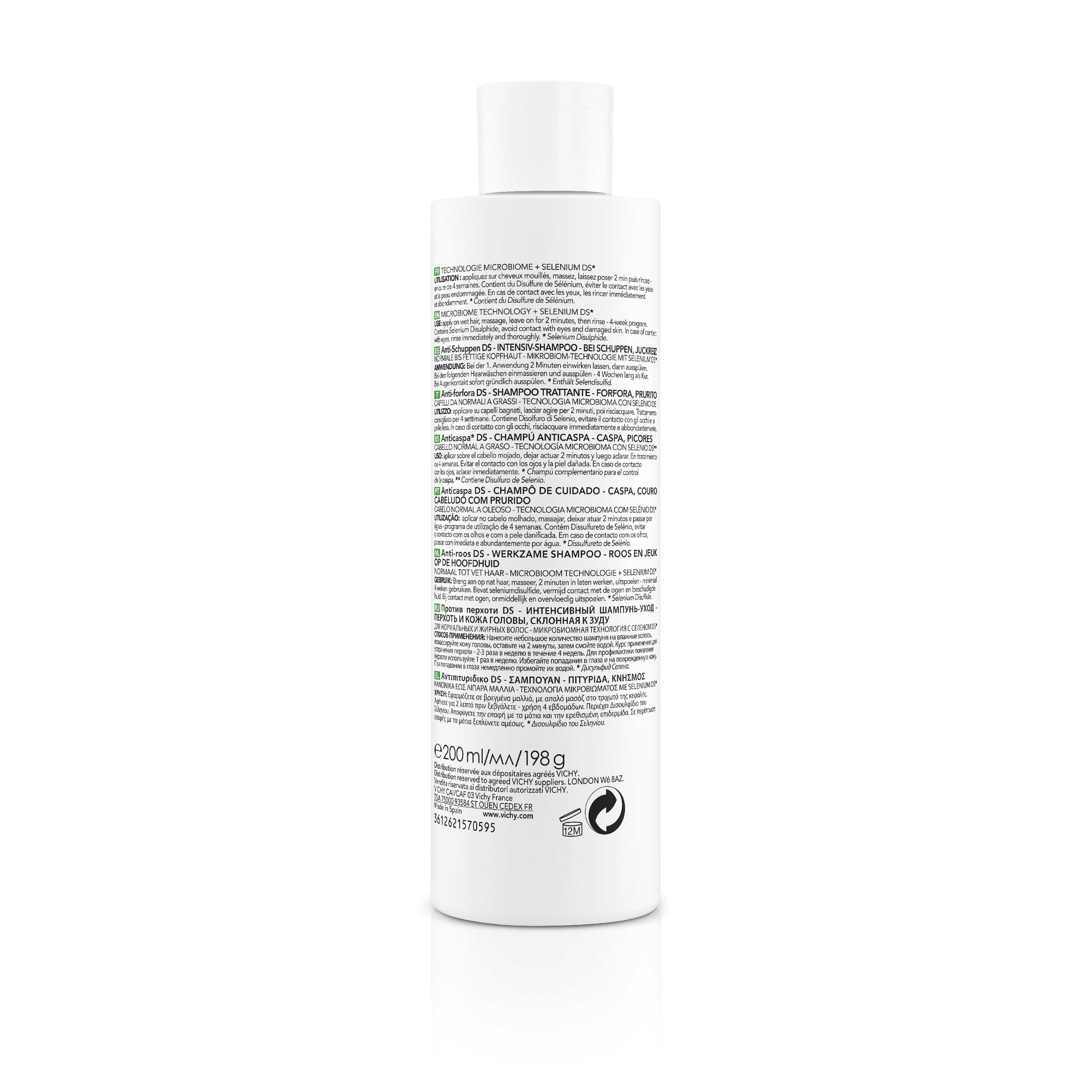 VICHY Dercos Anti Schuppen Shamp fett DE/IT 200 ml
