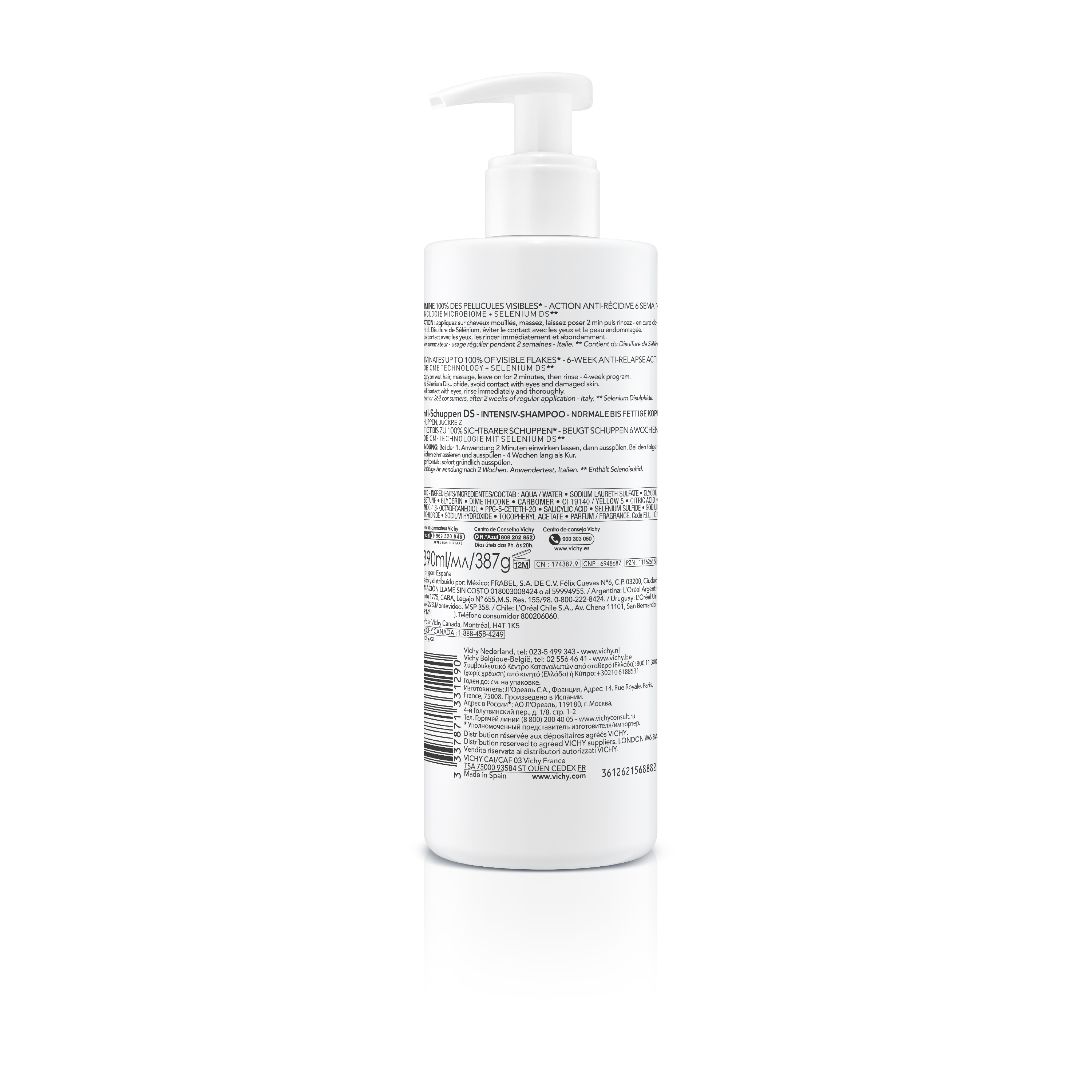 VICHY Dercos Shampoo Anti-Pell cheveux gras 390 ml