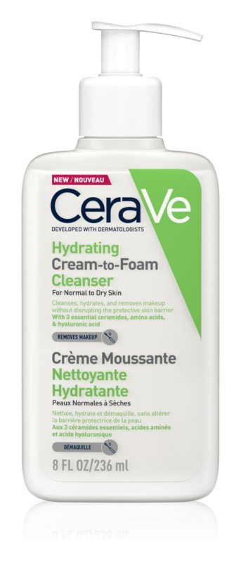 CERAVE Creme-zu-Schaum Reinigung Hydratant 236 ml