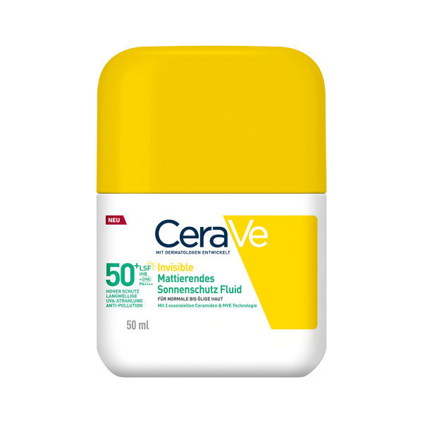 CERAVE Sonnenschutz Fluid inv mattier LSF50+ 50 ml