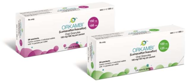 ORKAMBI gran 75mg/94mg sach 56 pce