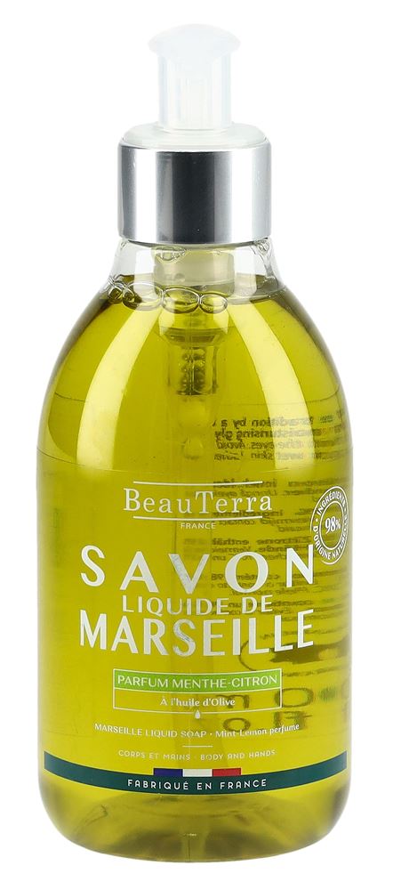 BEAUTERRA Flüssigseife Marseille Minze Zit 300 ml