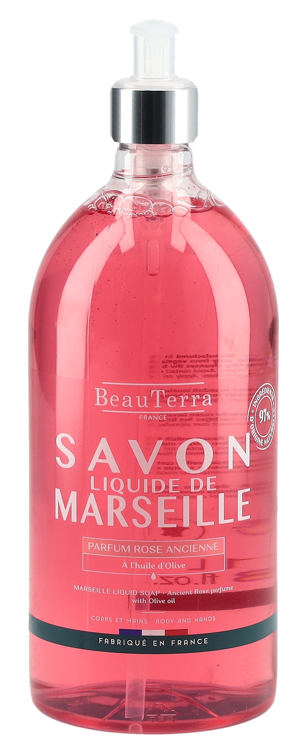 BEAUTERRA Flüssigseife Marseille alte Rose 1000 ml