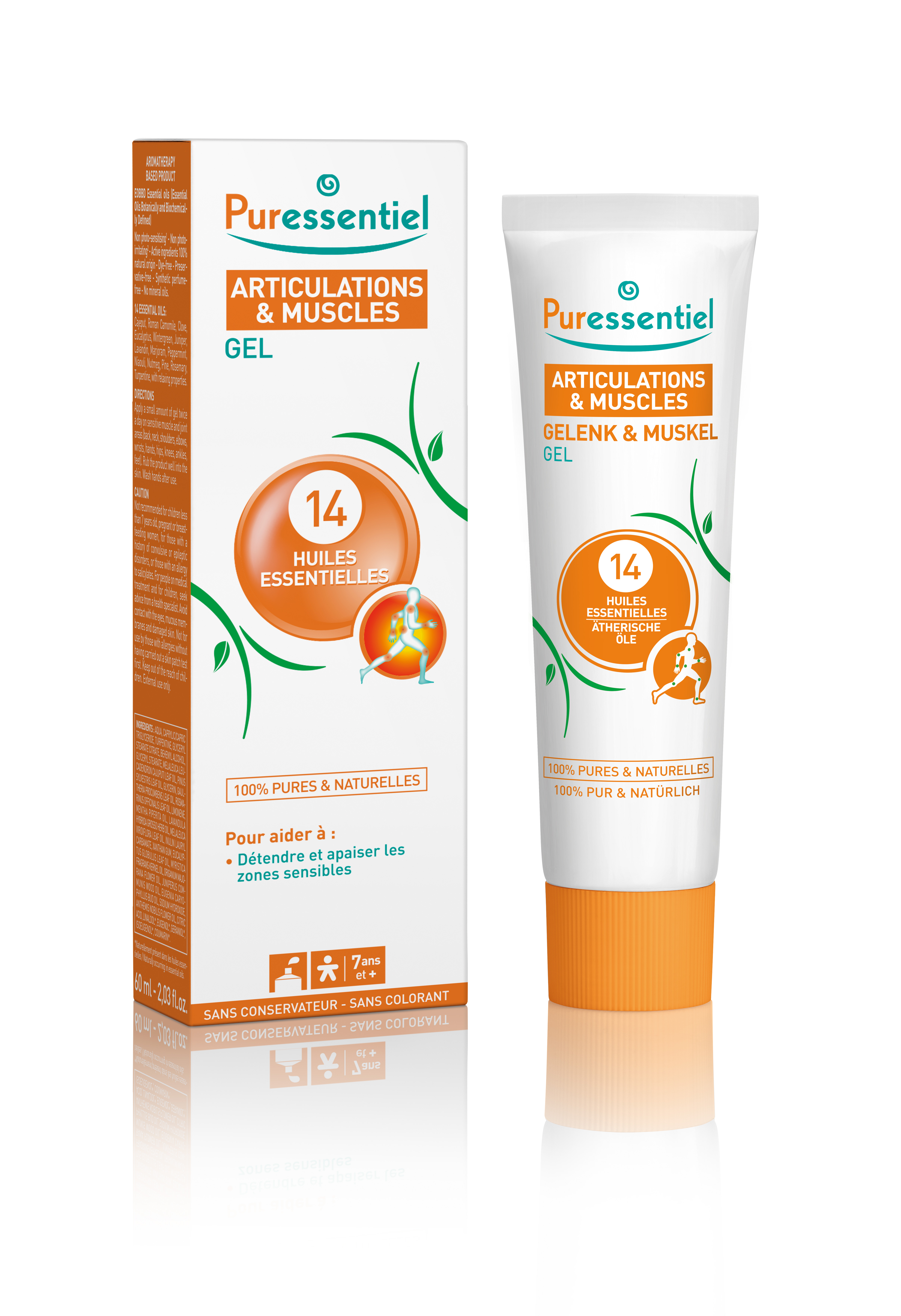 PURESSENTIEL Gelenk & Muskel Gel 14 äth Öle 60 ml
