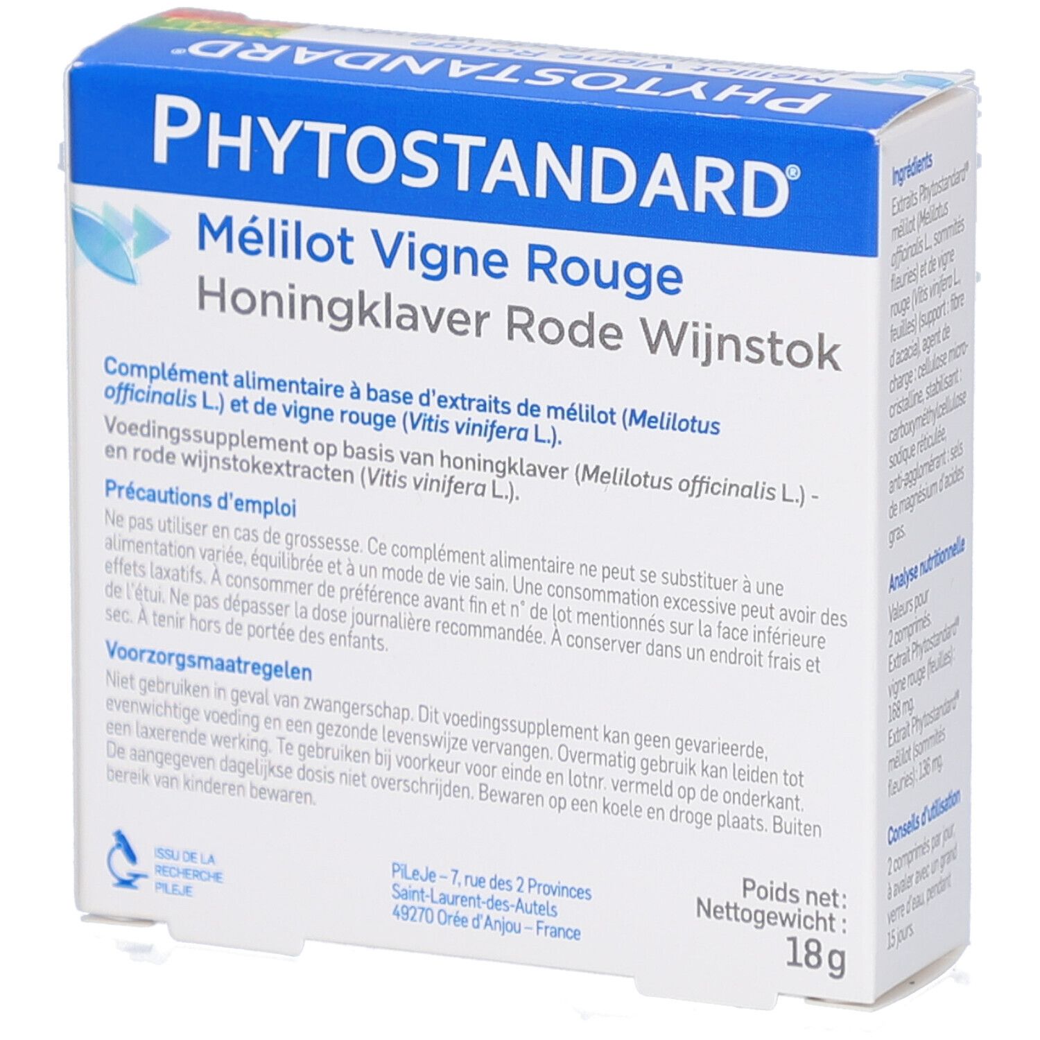 PHYTOSTANDARD Steinklee-Rote Weinr Tabl (#) 30 Stk
