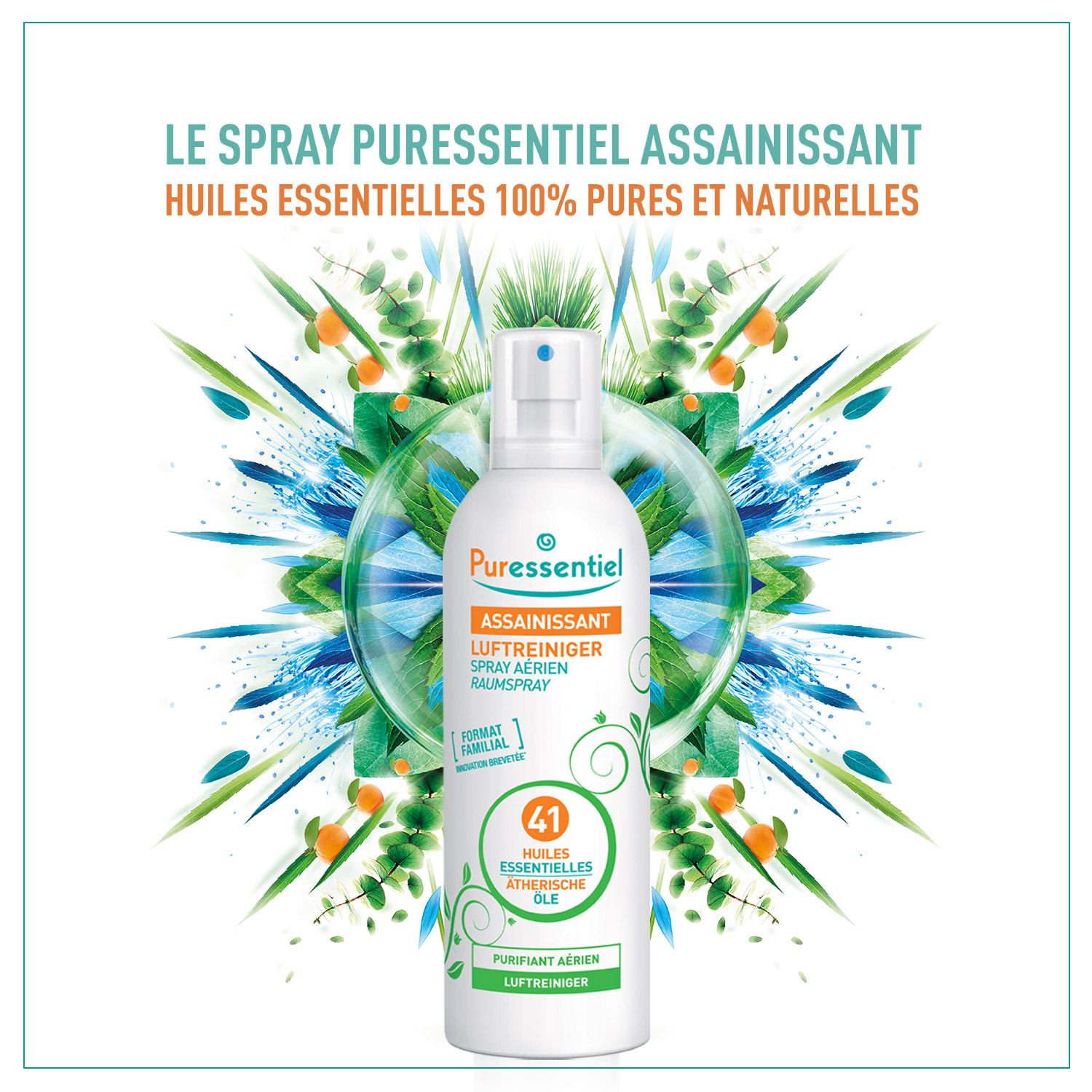 PURESSENTIEL Reinigender Luftspr 41 äth Öle 500 ml