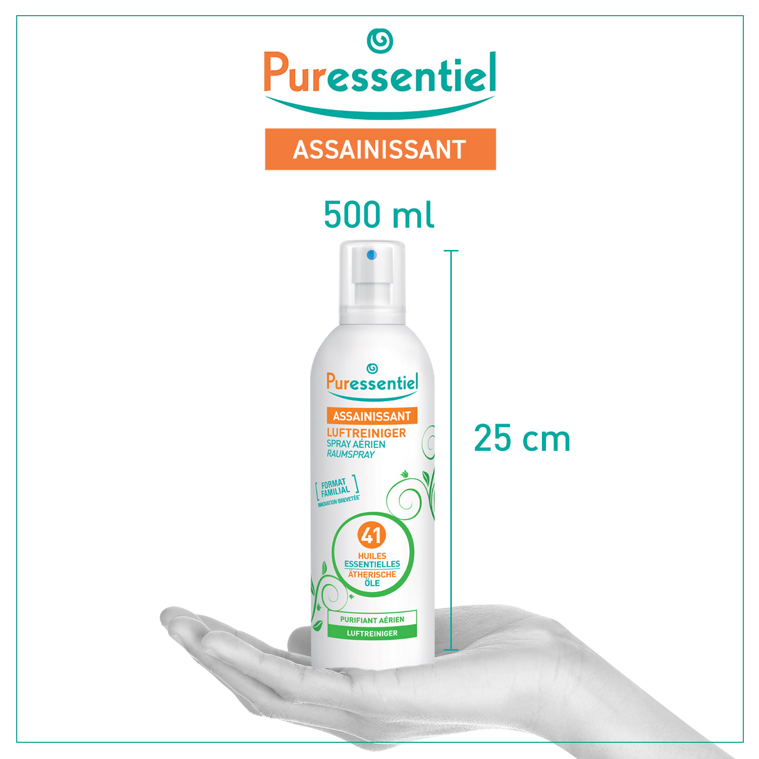 PURESSENTIEL Reinigender Luftspr 41 äth Öle 500 ml