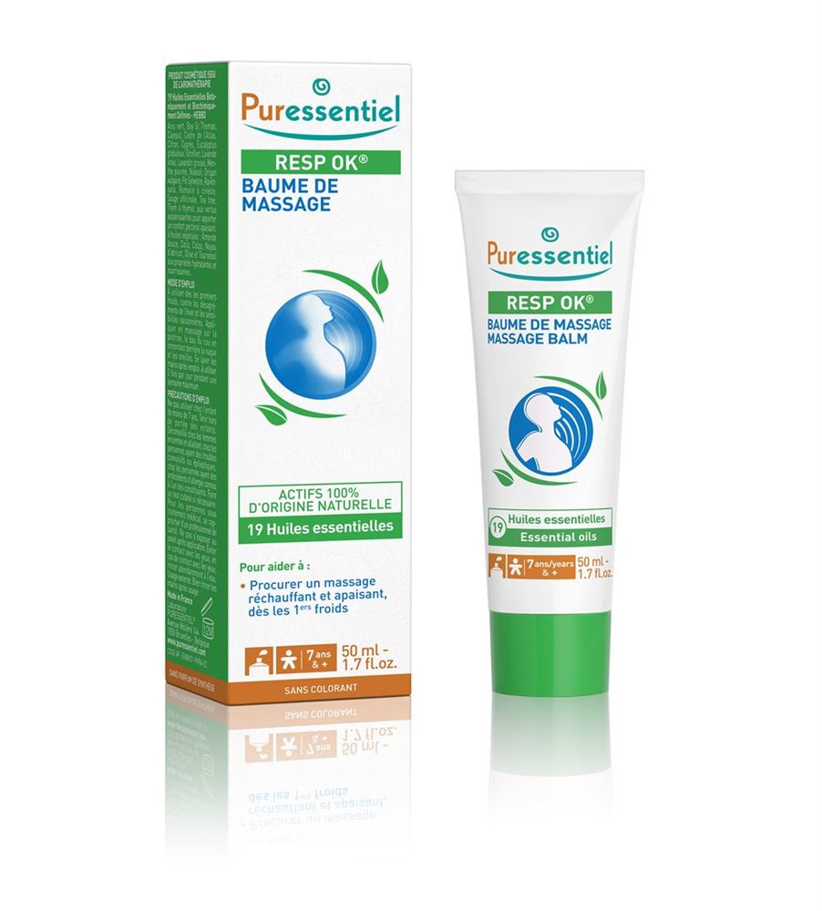 PURESSENTIEL Massagebalsam Resp'OK 19 äth Öl 50 ml