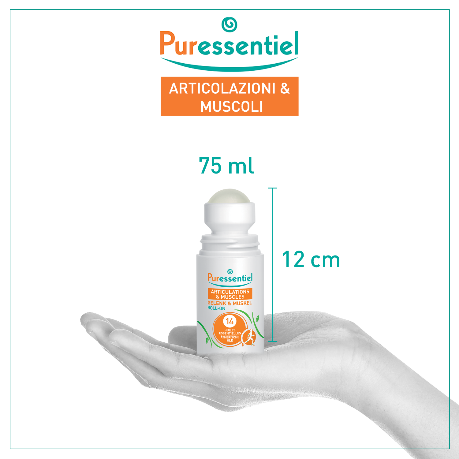 PURESSENTIEL Gel&Musk Roll-on 14 äth Öle 75 ml