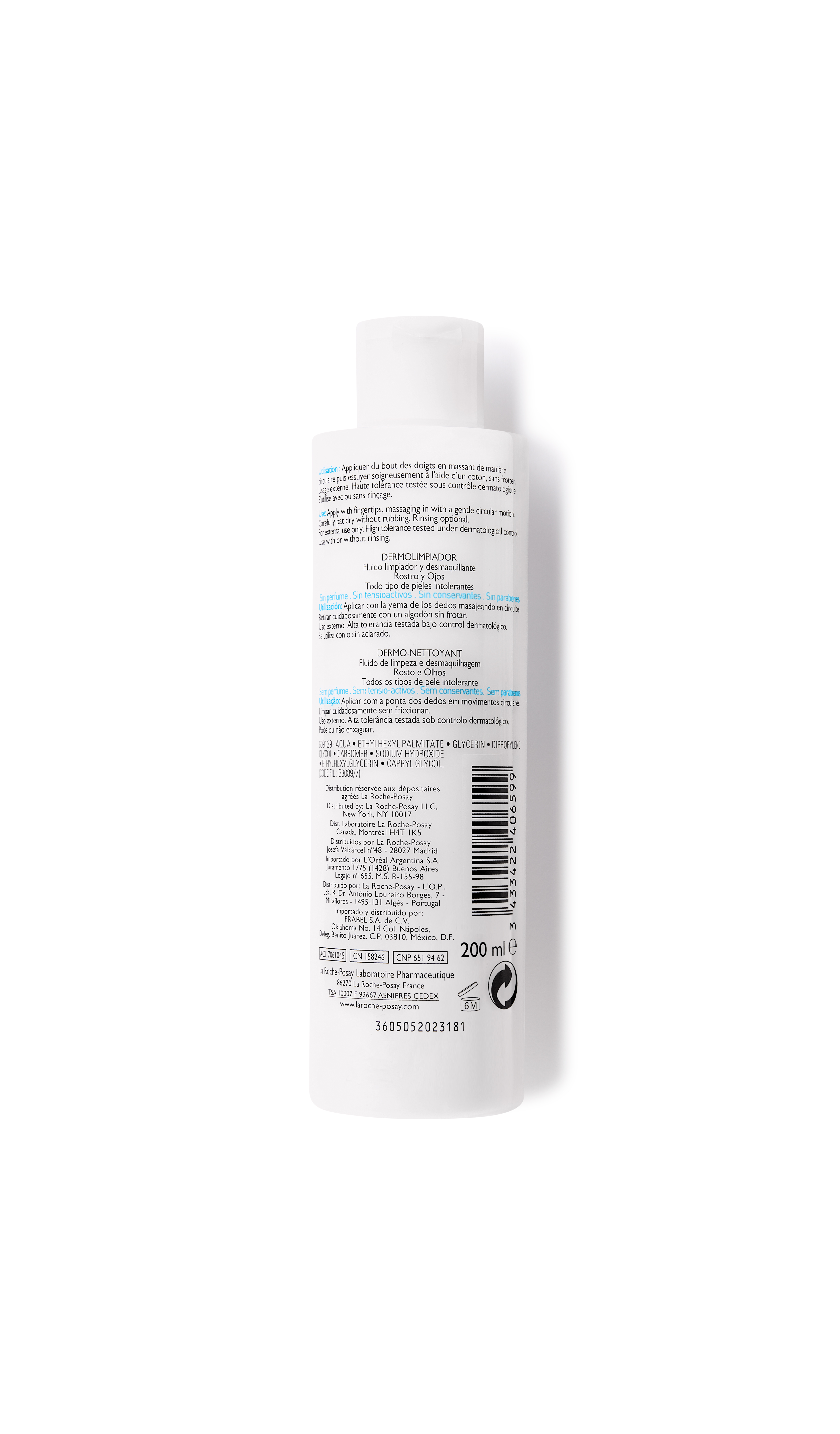 ROCHE POSAY Toleriane dermo nettoyant 200 ml