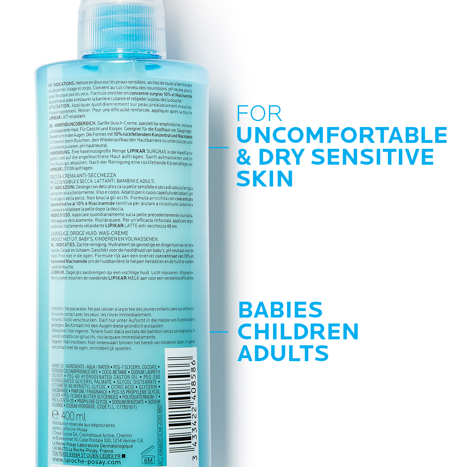 ROCHE POSAY Lipikar surgras liquide 400 ml